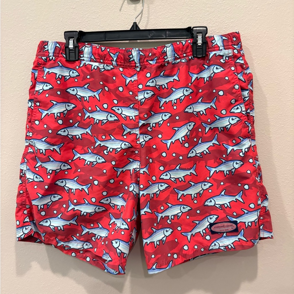 Vineyard Vines Men’s Print Swim Shorts Medium